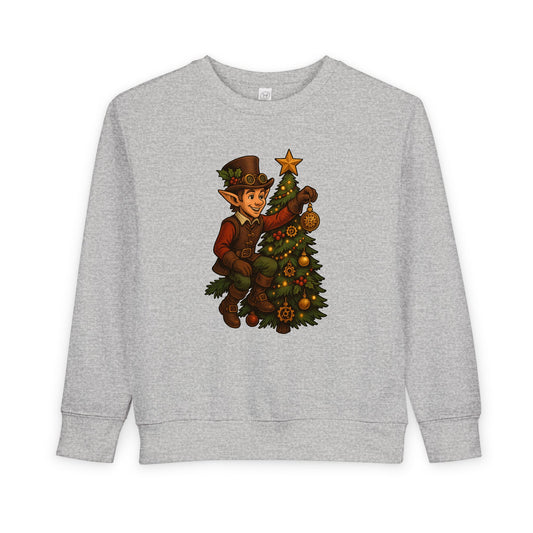 Christmas Elf Toddler Sweatshirt, Cozy Holiday Apparel, Kids Gift, Cute Christmas Sweater, Festive Toddler Clothing, Winter Holiday Outfit