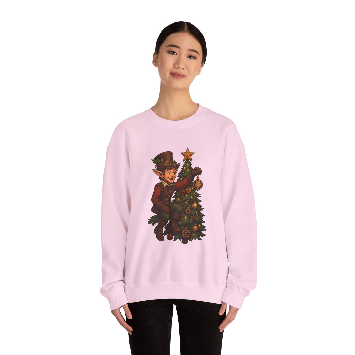 Whimsical Elf Christmas Sweatshirt | Holiday Gift, Festive Apparel, Cozy Crewneck, Christmas Sweater, Holiday Vibes