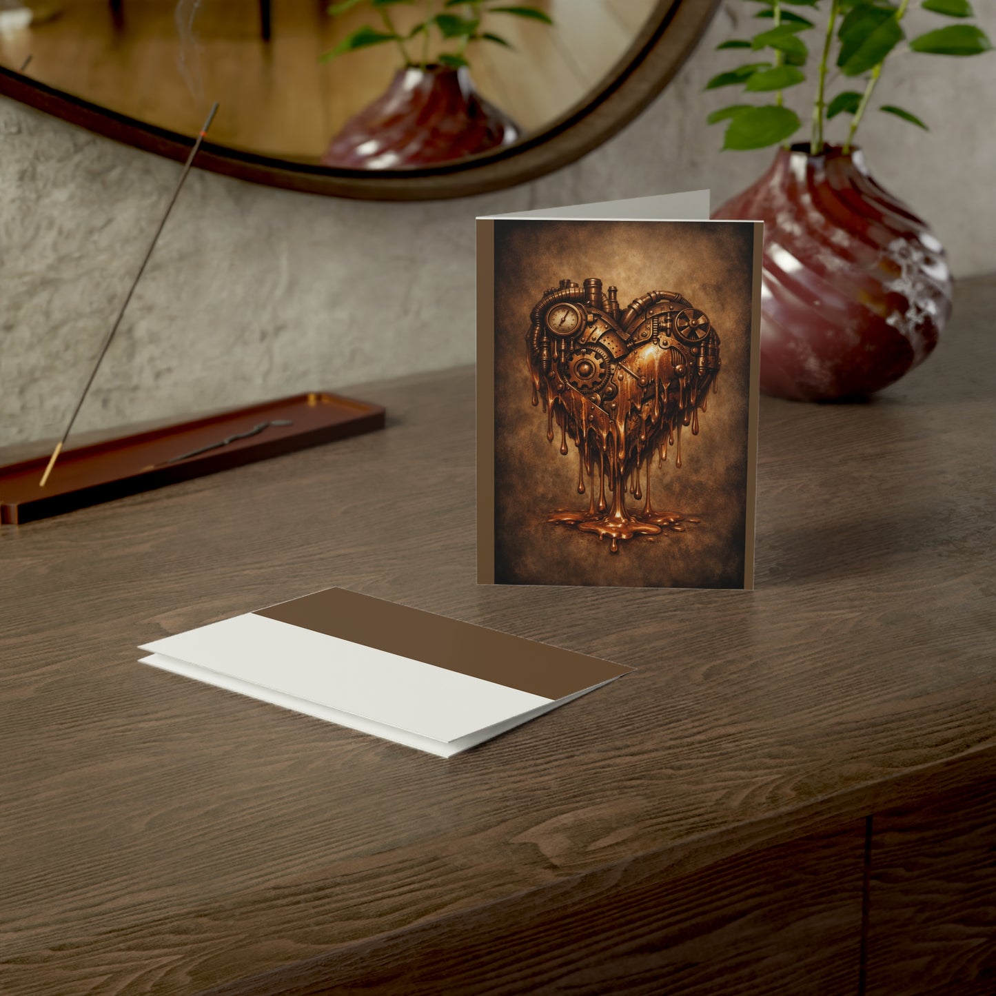 Romantic Steampunk Valentine's Card — My Heart Melts For You