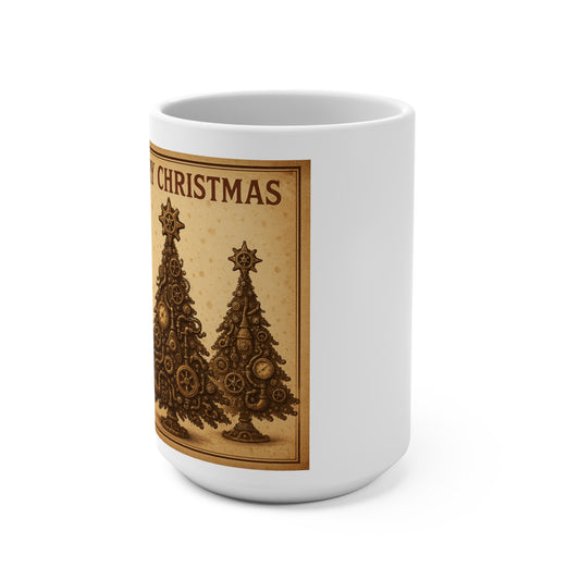 Vintage Christmas Mug 15oz, Perfect Holiday Gift, Cozy Coffee Cup, Home Decoration, Seasonal Drinkware