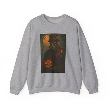 Halloween-Themed Unisex Crewneck Sweatshirt, Spooky Apparel, Autumn Fashion, Warm Fall Clothing, Pumpkin Decor, Seasonal Gift
