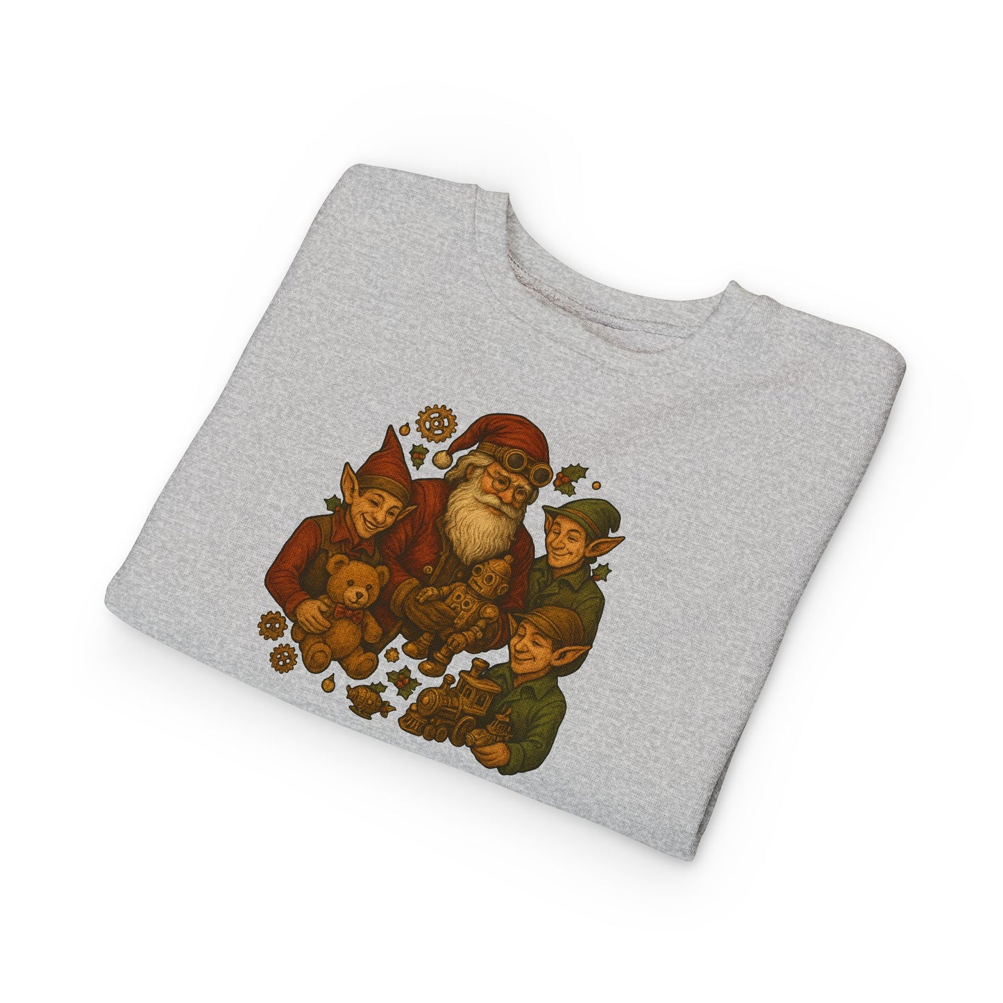 Cozy Santa Elf Toddler Sweatshirt, Cute Kids Pullover, Christmas Gift, Holiday Apparel, Preschool Shirt, Winter Fashion