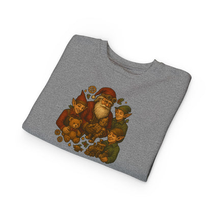 Cozy Santa Elf Toddler Sweatshirt, Cute Kids Pullover, Christmas Gift, Holiday Apparel, Preschool Shirt, Winter Fashion