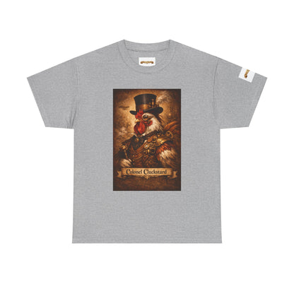 Steampunk Rooster Barnyard Ruler T-Shirt — Coop Protector Tee
