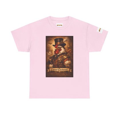 Steampunk Rooster Barnyard Ruler T-Shirt — Coop Protector Tee