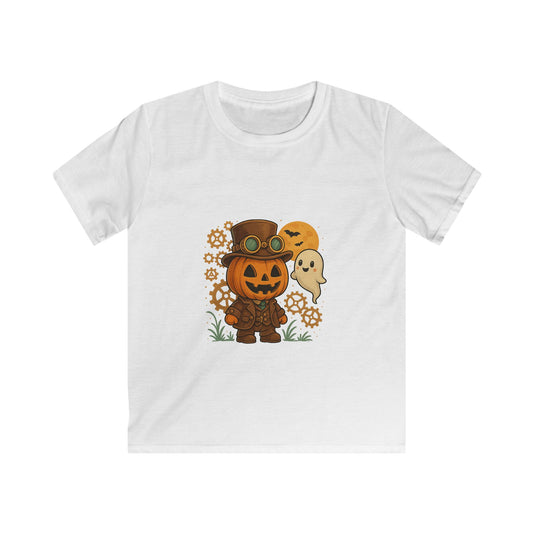 Kids Halloween Tee, Pumpkin Costume T-Shirt, Cute Ghost Shirt, Fall Kids Apparel, Trick or Treat Clothing