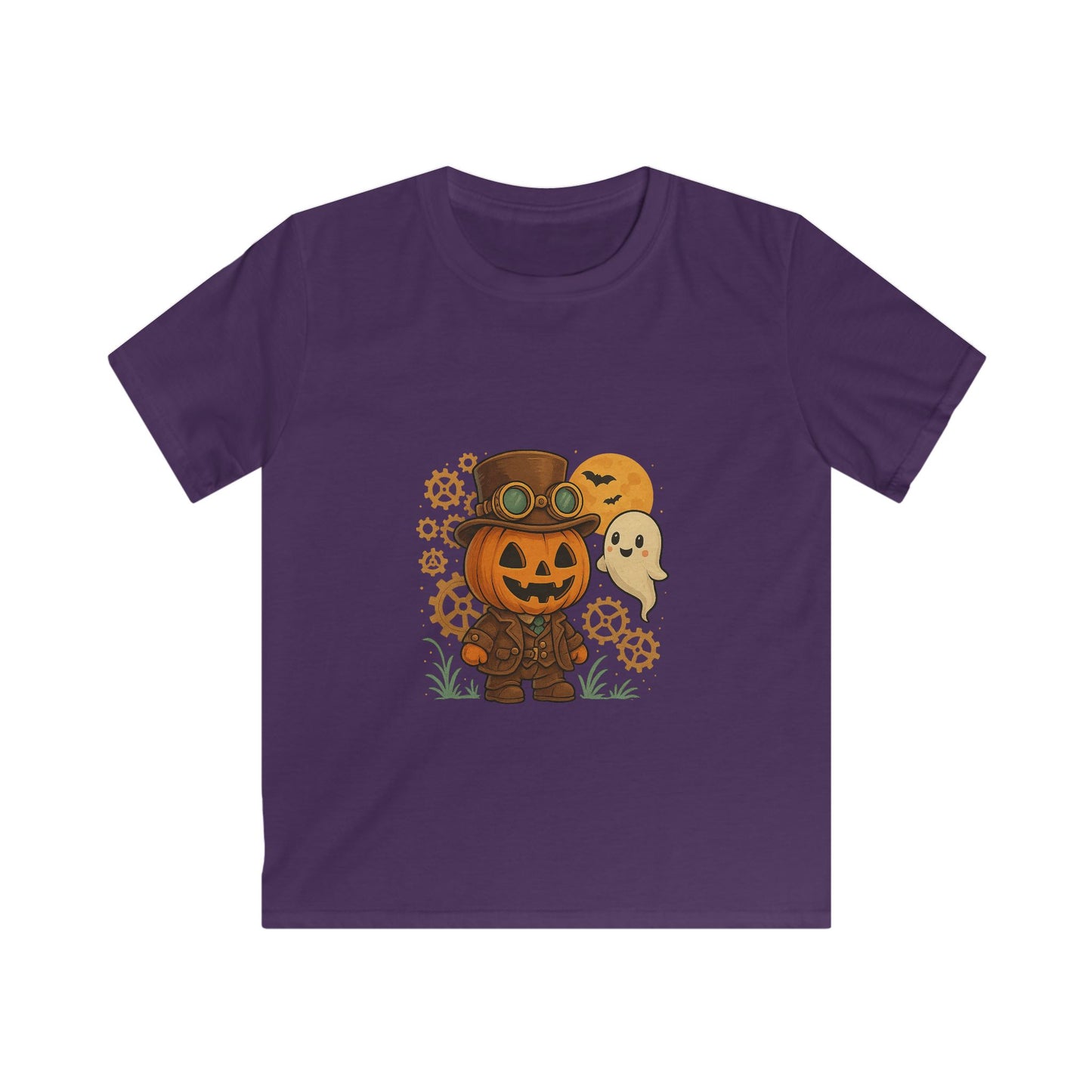 Kids Halloween Tee, Pumpkin Costume T-Shirt, Cute Ghost Shirt, Fall Kids Apparel, Trick or Treat Clothing