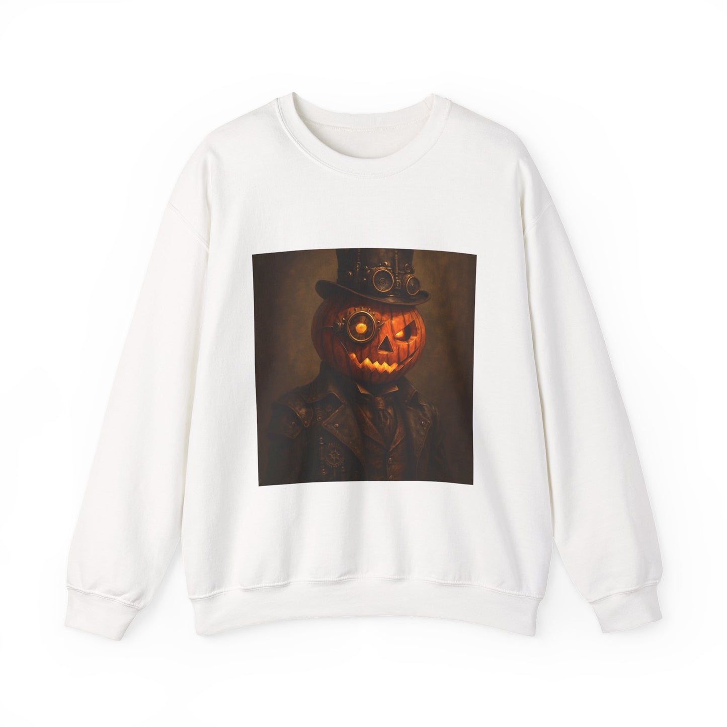 Halloween Pumpkin Art Crewneck Sweatshirt, Cozy Fall Fashion, Pumpkin Lover Gift, Unisex Sweater for Halloween, Unique Sweatshirt Gift