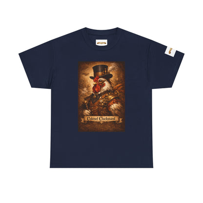 Steampunk Rooster Barnyard Ruler T-Shirt — Coop Protector Tee