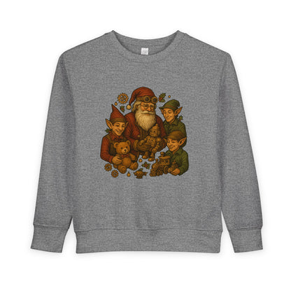 Cozy Santa Elf Toddler Sweatshirt, Cute Kids Pullover, Christmas Gift, Holiday Apparel, Preschool Shirt, Winter Fashion