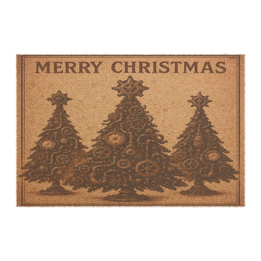 Steampunk Christmas Doormat