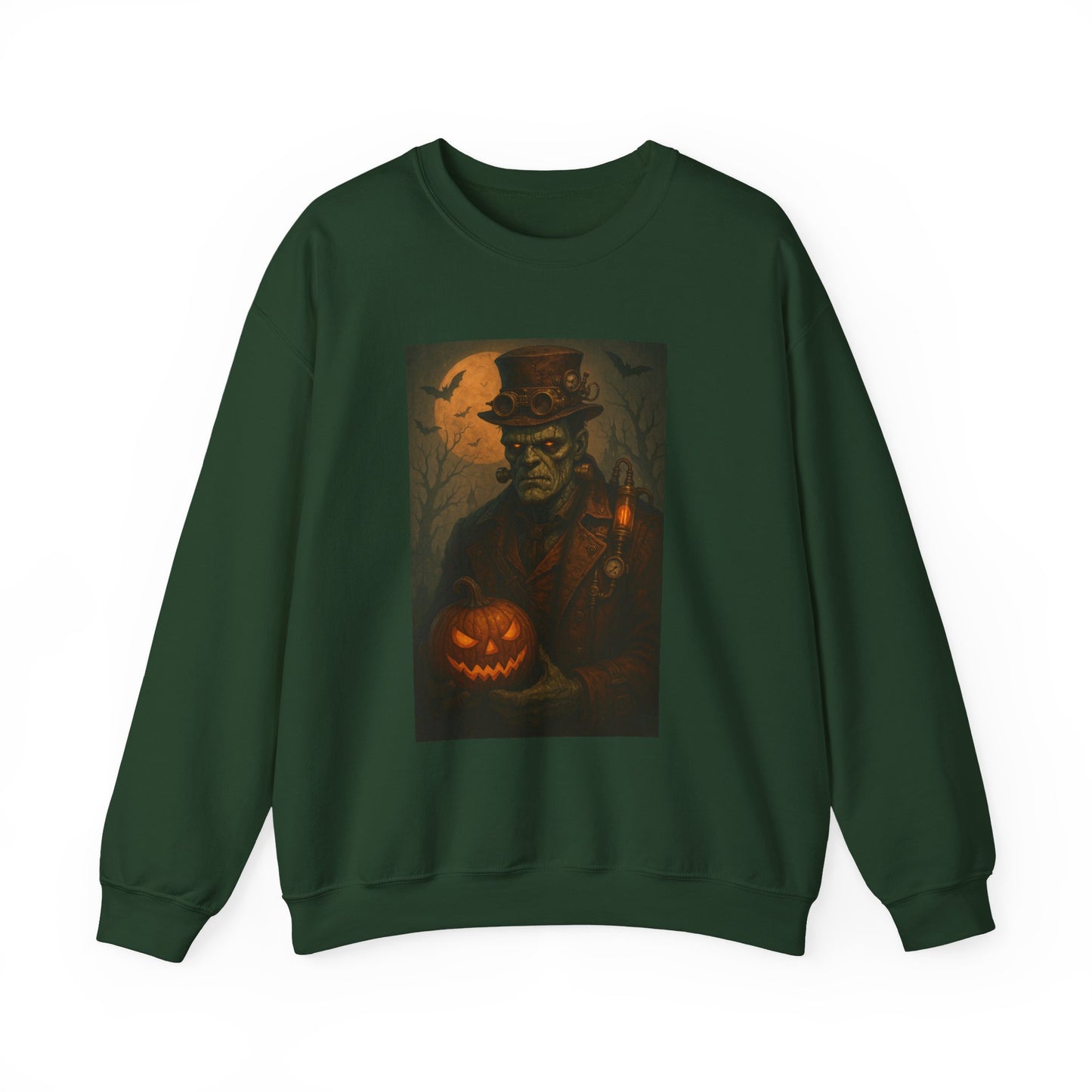 Halloween-Themed Unisex Crewneck Sweatshirt, Spooky Apparel, Autumn Fashion, Warm Fall Clothing, Pumpkin Decor, Seasonal Gift