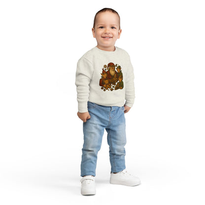 Cozy Santa Elf Toddler Sweatshirt, Cute Kids Pullover, Christmas Gift, Holiday Apparel, Preschool Shirt, Winter Fashion