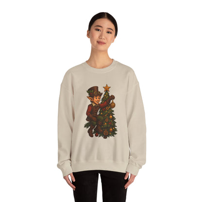 Whimsical Elf Christmas Sweatshirt | Holiday Gift, Festive Apparel, Cozy Crewneck, Christmas Sweater, Holiday Vibes