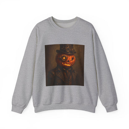 Halloween Pumpkin Art Crewneck Sweatshirt, Cozy Fall Fashion, Pumpkin Lover Gift, Unisex Sweater for Halloween, Unique Sweatshirt Gift