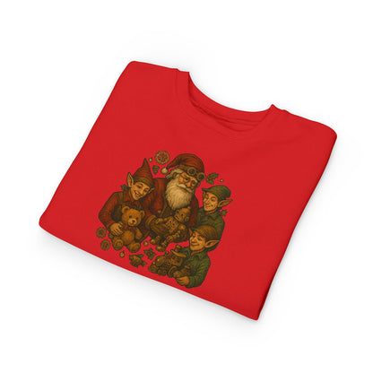 Cozy Santa Elf Toddler Sweatshirt, Cute Kids Pullover, Christmas Gift, Holiday Apparel, Preschool Shirt, Winter Fashion