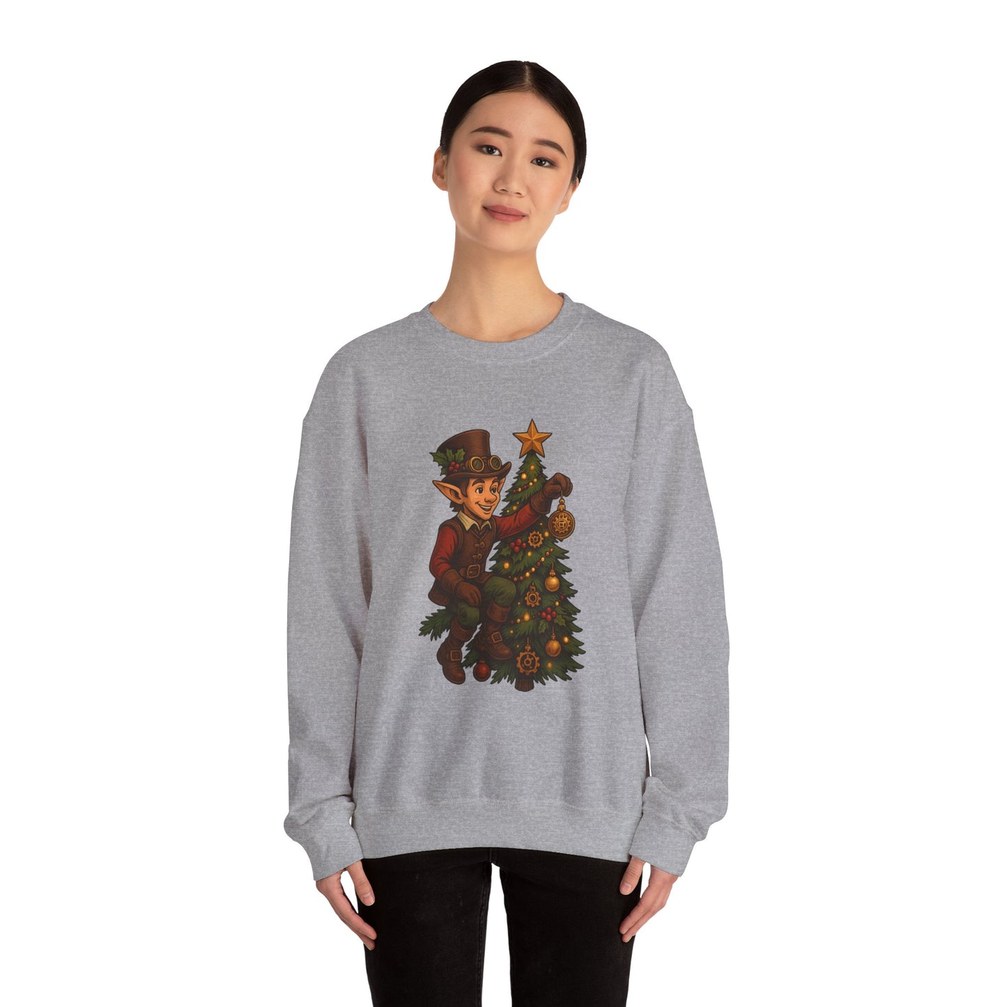 Whimsical Elf Christmas Sweatshirt | Holiday Gift, Festive Apparel, Cozy Crewneck, Christmas Sweater, Holiday Vibes