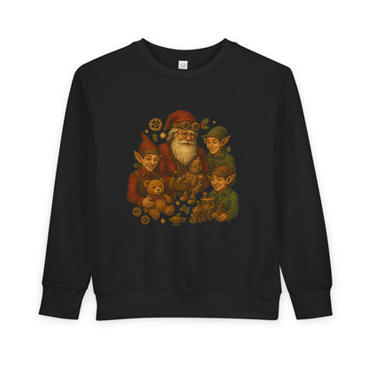 Cozy Santa Elf Toddler Sweatshirt, Cute Kids Pullover, Christmas Gift, Holiday Apparel, Preschool Shirt, Winter Fashion