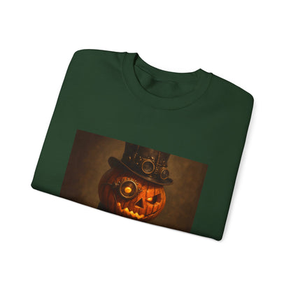 Halloween Pumpkin Art Crewneck Sweatshirt, Cozy Fall Fashion, Pumpkin Lover Gift, Unisex Sweater for Halloween, Unique Sweatshirt Gift