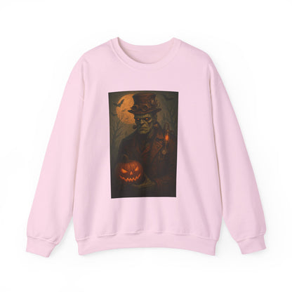 Halloween-Themed Unisex Crewneck Sweatshirt, Spooky Apparel, Autumn Fashion, Warm Fall Clothing, Pumpkin Decor, Seasonal Gift