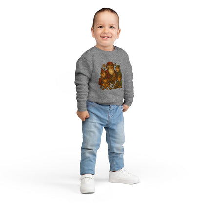 Cozy Santa Elf Toddler Sweatshirt, Cute Kids Pullover, Christmas Gift, Holiday Apparel, Preschool Shirt, Winter Fashion