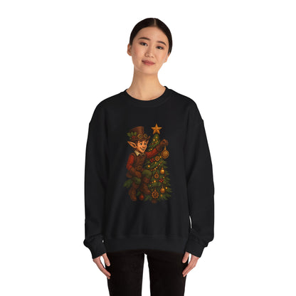 Whimsical Elf Christmas Sweatshirt | Holiday Gift, Festive Apparel, Cozy Crewneck, Christmas Sweater, Holiday Vibes