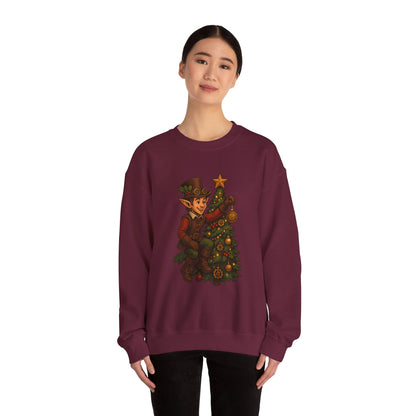 Whimsical Elf Christmas Sweatshirt | Holiday Gift, Festive Apparel, Cozy Crewneck, Christmas Sweater, Holiday Vibes