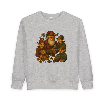 Cozy Santa Elf Toddler Sweatshirt, Cute Kids Pullover, Christmas Gift, Holiday Apparel, Preschool Shirt, Winter Fashion