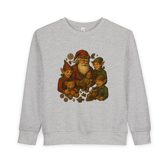 Cozy Santa Elf Toddler Sweatshirt, Cute Kids Pullover, Christmas Gift, Holiday Apparel, Preschool Shirt, Winter Fashion