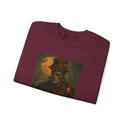 Halloween-Themed Unisex Crewneck Sweatshirt, Spooky Apparel, Autumn Fashion, Warm Fall Clothing, Pumpkin Decor, Seasonal Gift