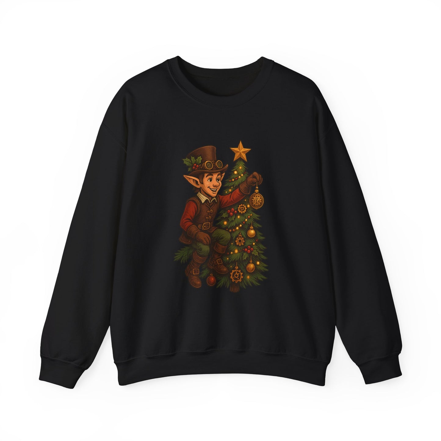 Whimsical Elf Christmas Sweatshirt | Holiday Gift, Festive Apparel, Cozy Crewneck, Christmas Sweater, Holiday Vibes