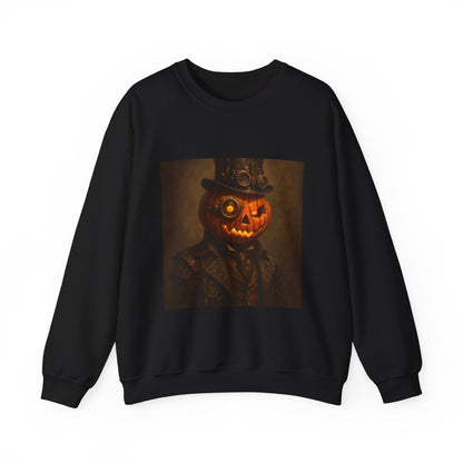 Halloween Pumpkin Art Crewneck Sweatshirt, Cozy Fall Fashion, Pumpkin Lover Gift, Unisex Sweater for Halloween, Unique Sweatshirt Gift