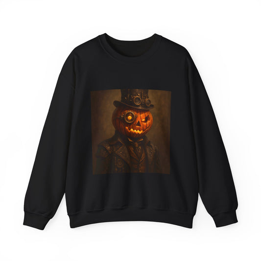 Halloween Pumpkin Art Crewneck Sweatshirt, Cozy Fall Fashion, Pumpkin Lover Gift, Unisex Sweater for Halloween, Unique Sweatshirt Gift