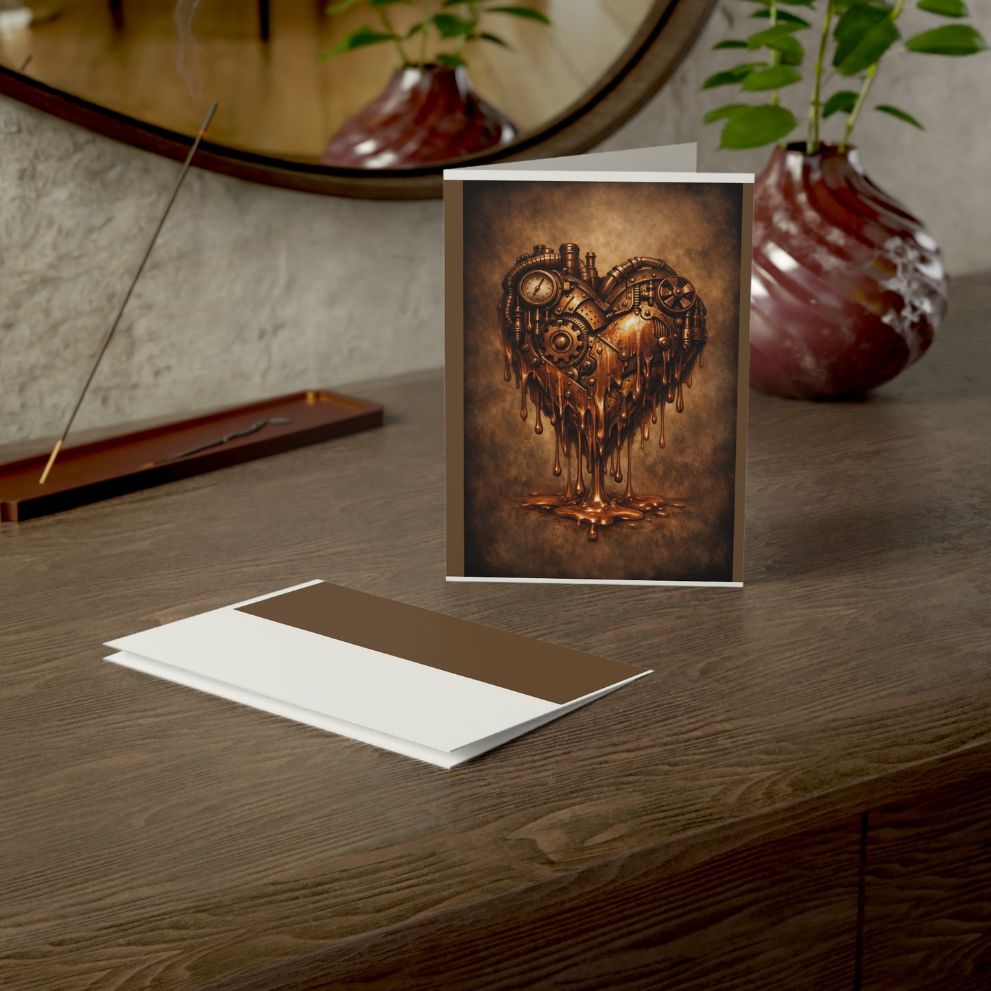 Romantic Steampunk Valentine's Card — My Heart Melts For You