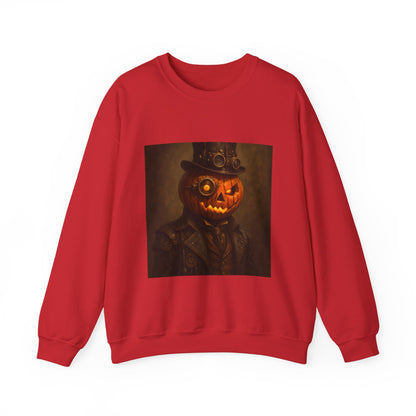 Halloween Pumpkin Art Crewneck Sweatshirt, Cozy Fall Fashion, Pumpkin Lover Gift, Unisex Sweater for Halloween, Unique Sweatshirt Gift
