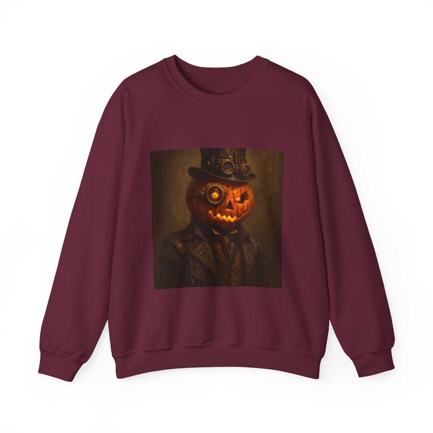 Halloween Pumpkin Art Crewneck Sweatshirt, Cozy Fall Fashion, Pumpkin Lover Gift, Unisex Sweater for Halloween, Unique Sweatshirt Gift