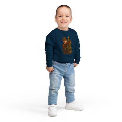 Christmas Elf Toddler Sweatshirt, Cozy Holiday Apparel, Kids Gift, Cute Christmas Sweater, Festive Toddler Clothing, Winter Holiday Outfit