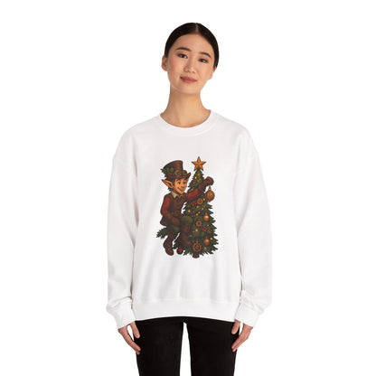 Whimsical Elf Christmas Sweatshirt | Holiday Gift, Festive Apparel, Cozy Crewneck, Christmas Sweater, Holiday Vibes