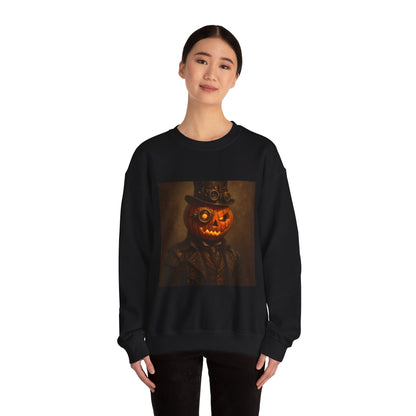 Halloween Pumpkin Art Crewneck Sweatshirt, Cozy Fall Fashion, Pumpkin Lover Gift, Unisex Sweater for Halloween, Unique Sweatshirt Gift