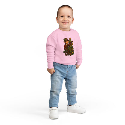Christmas Elf Toddler Sweatshirt, Cozy Holiday Apparel, Kids Gift, Cute Christmas Sweater, Festive Toddler Clothing, Winter Holiday Outfit