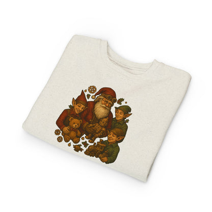 Cozy Santa Elf Toddler Sweatshirt, Cute Kids Pullover, Christmas Gift, Holiday Apparel, Preschool Shirt, Winter Fashion