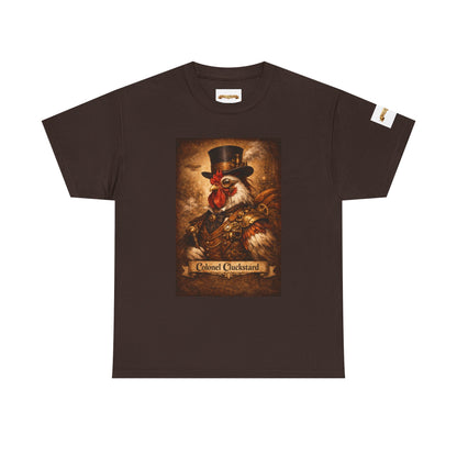 Steampunk Rooster Barnyard Ruler T-Shirt — Coop Protector Tee