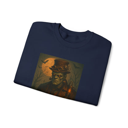 Halloween-Themed Unisex Crewneck Sweatshirt, Spooky Apparel, Autumn Fashion, Warm Fall Clothing, Pumpkin Decor, Seasonal Gift