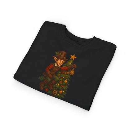 Christmas Elf Toddler Sweatshirt, Cozy Holiday Apparel, Kids Gift, Cute Christmas Sweater, Festive Toddler Clothing, Winter Holiday Outfit