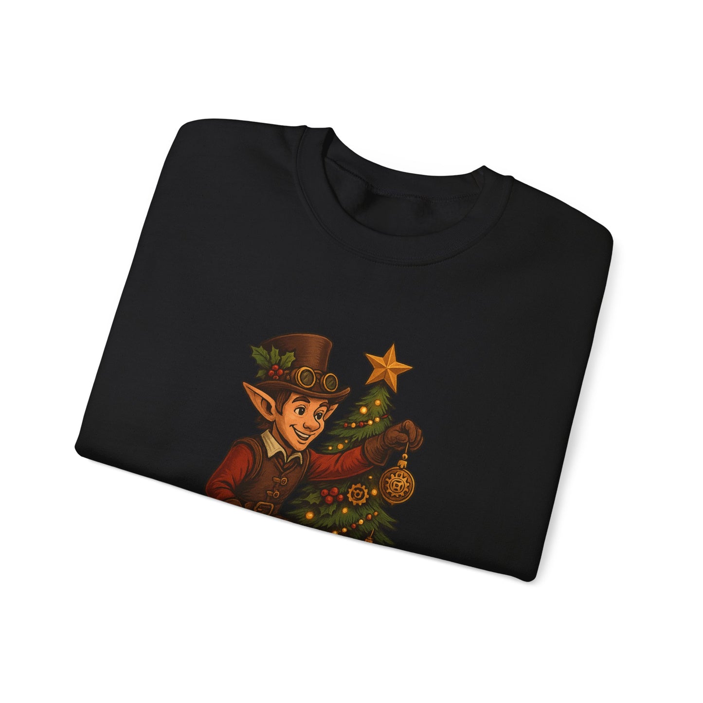 Whimsical Elf Christmas Sweatshirt | Holiday Gift, Festive Apparel, Cozy Crewneck, Christmas Sweater, Holiday Vibes