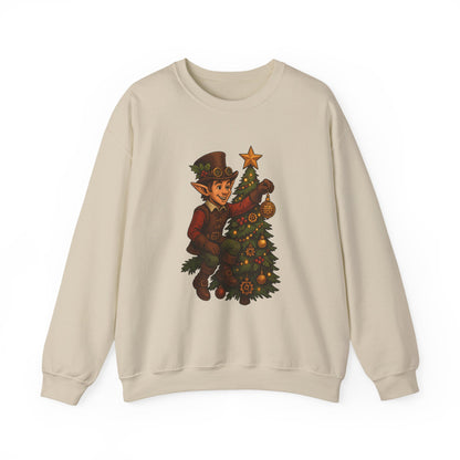 Whimsical Elf Christmas Sweatshirt | Holiday Gift, Festive Apparel, Cozy Crewneck, Christmas Sweater, Holiday Vibes