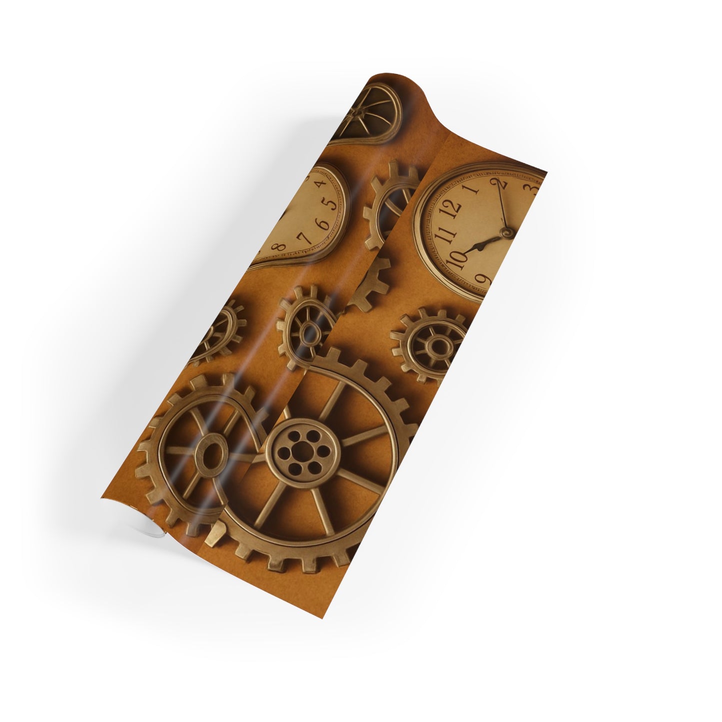Steampunk-Themed Gift Wrapping Paper Roll, Vintage Mechanical Design for All Occasions, Birthday, Holiday, DIY Crafts, Unique Gift Wrap