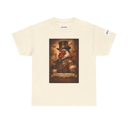Steampunk Rooster Barnyard Ruler T-Shirt — Coop Protector Tee
