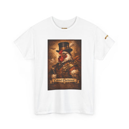 Steampunk Rooster Barnyard Ruler T-Shirt — Coop Protector Tee