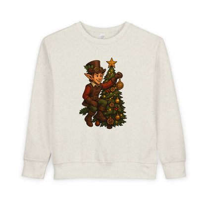 Christmas Elf Toddler Sweatshirt, Cozy Holiday Apparel, Kids Gift, Cute Christmas Sweater, Festive Toddler Clothing, Winter Holiday Outfit
